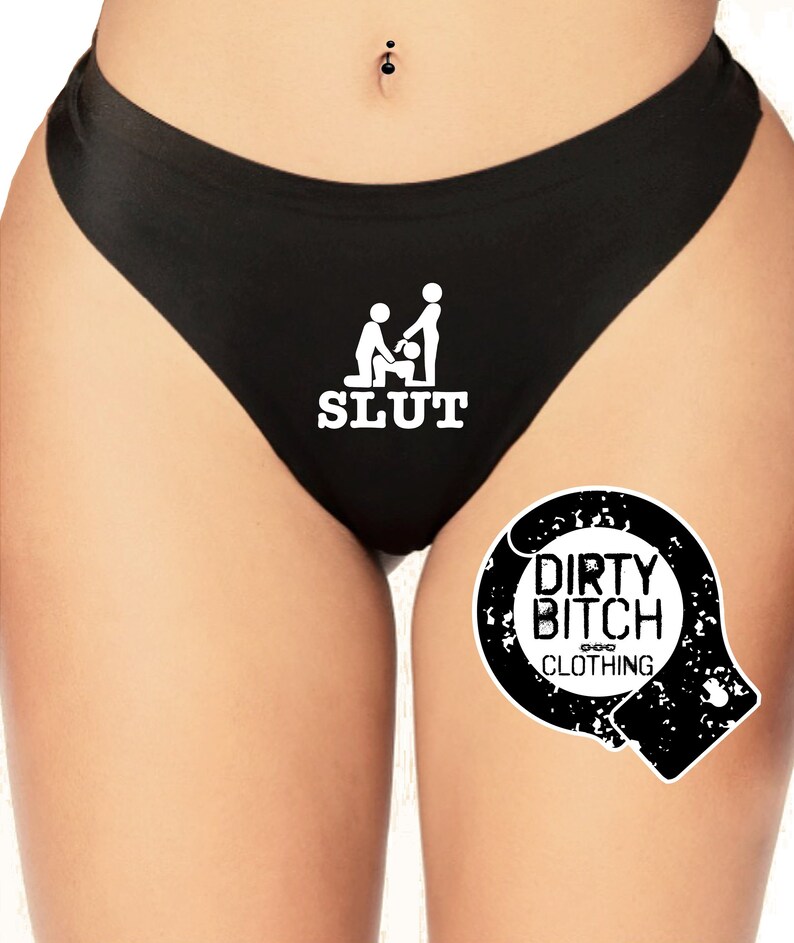 wife sex hotwife cuckold adult knickers panties Slut Logo printed HOTPANTS swingers fetish