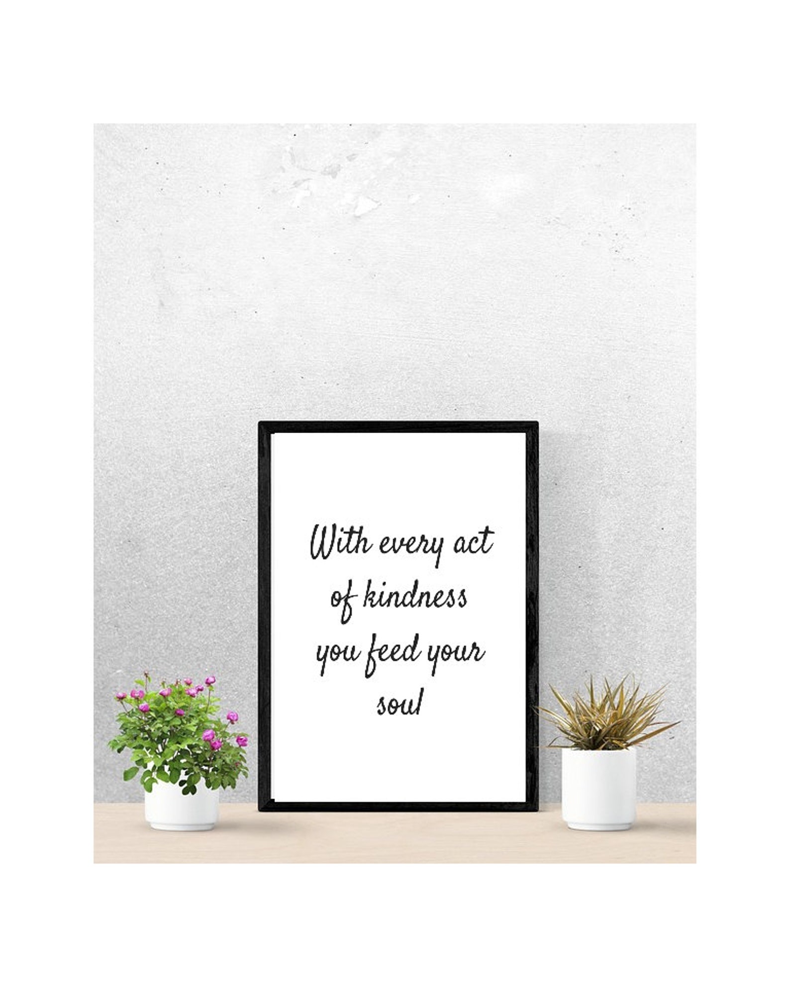 Mindful Print Room Decor Wall Art Thoughts Bedroom Art Etsy