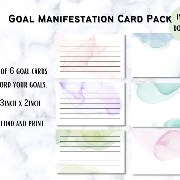 Manifestation Cards - Etsy