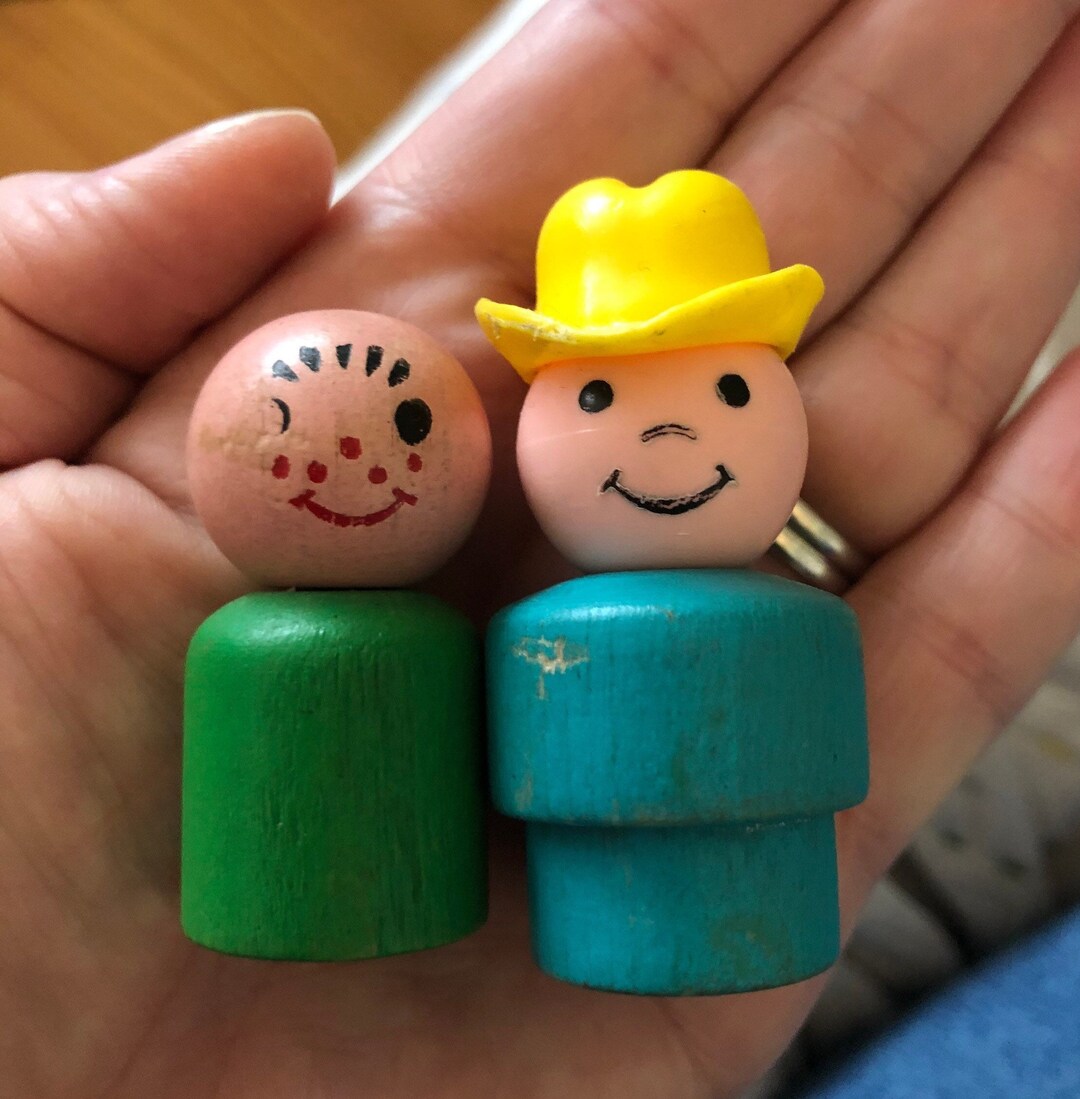Fisher Price Vintage Wooden Little People Etsy