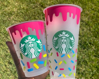 Sprinkles Drip Starbucks Cup | Reusable Venti Cold Cup