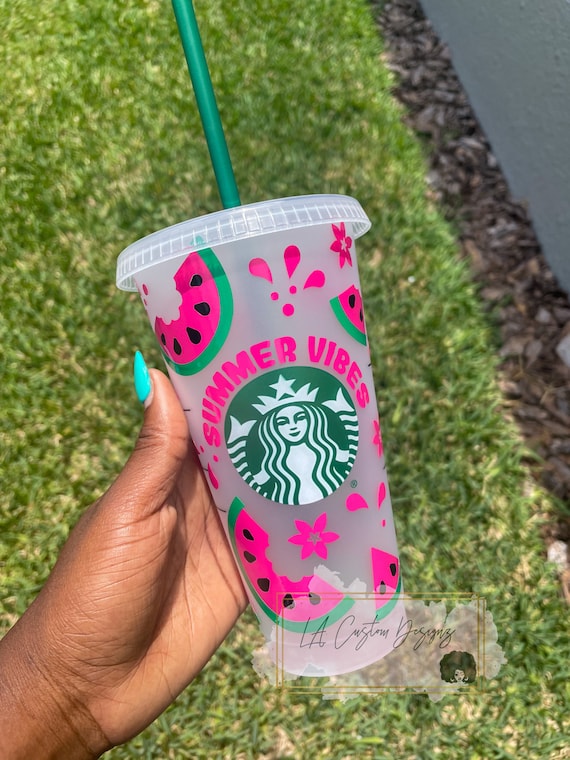 Starbucks Watermelon Cup Venti Cold Cup Starbucks Cold Cup Etsy