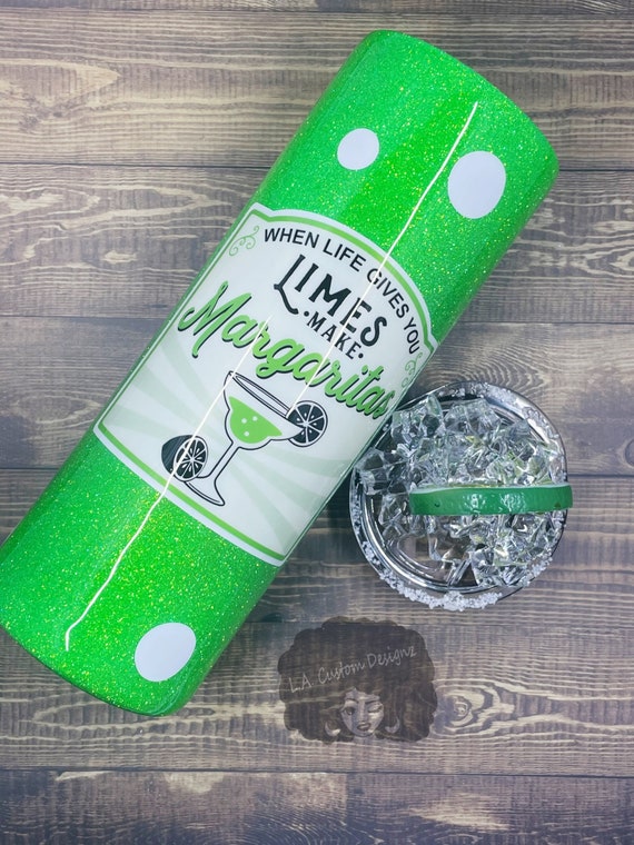 Margarita Ice Topper Tumbler Polka Dot Glitter Tumbler Hogg Tumbler Custom  Cup ice Topper Tumbler Insulated Tumbler With Straw 