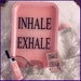 Inhale the Good Shit/Exhale the Bullshit Tray Set | Pink Blush Glitter Tray Set | 5 Piece Custom Tray Set | Rolling Tray Set 