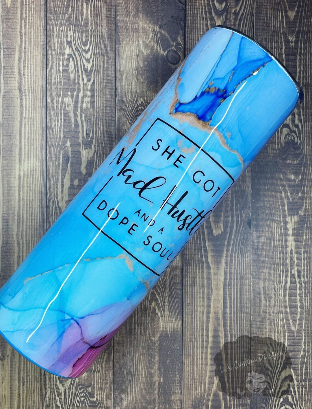 Vinyl Tumbler With Straw/marble Tumbler Vinyl Wrap Epoxy Etsy