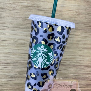 Starbucks Leopard Cup | Venti Cold Cup | Starbucks Cold Cup | Birthday Gift | Reusable Coffee Cup