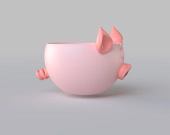 Cuenco de lana de cerdo STL / Bonito soporte de lana imprimible en 3D para crochet y tejido