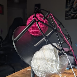 Spinning Yarn Holder Carousel | Tangle-Free Crochet & Tapestry Yarn Organizer
