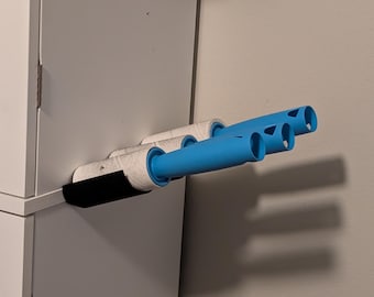 Soporte para rodillos quitapelusas STL para archivos/estante de pared para 3 rodillos quitapelusas