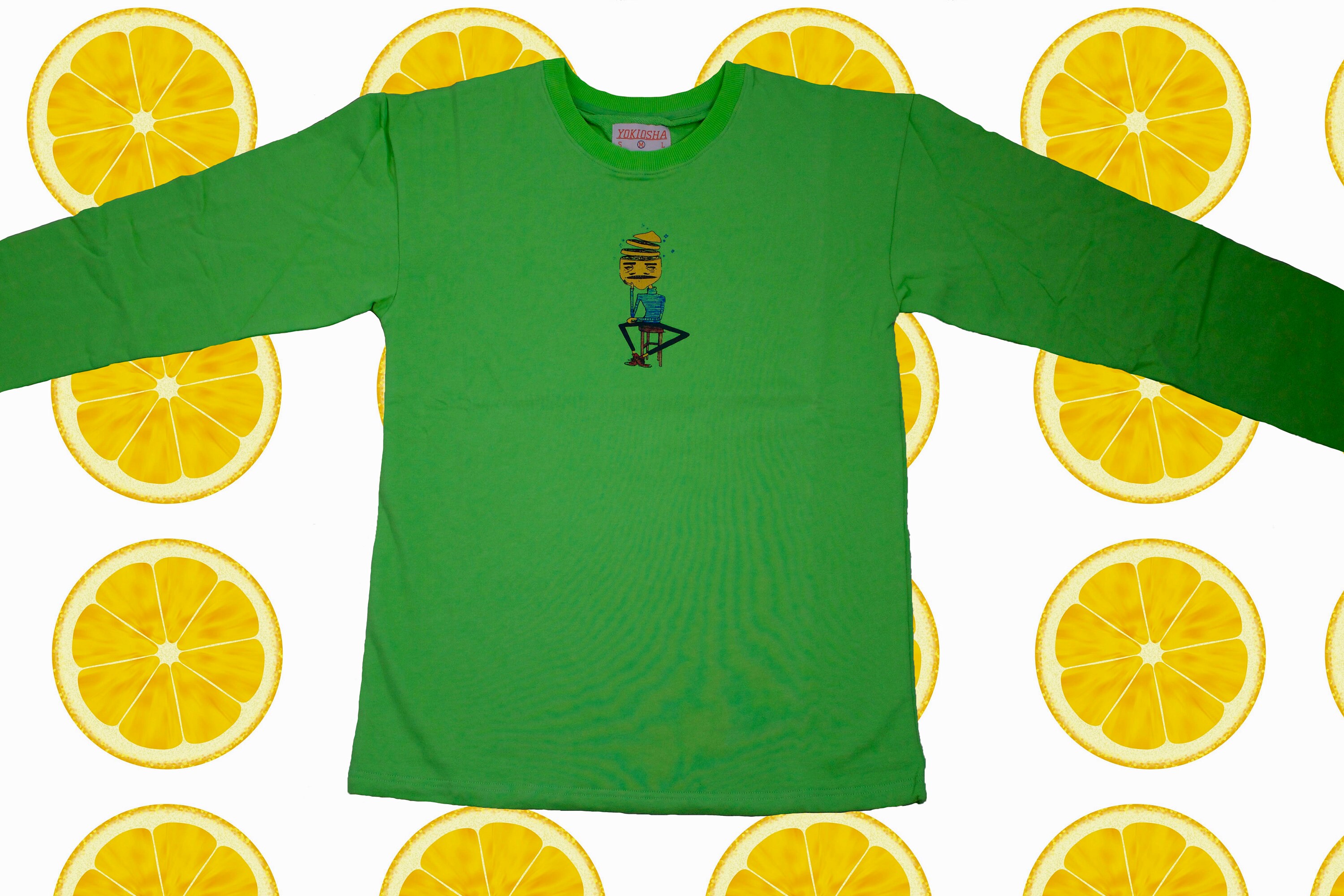 Long Sleeve Green Graphic TShirt Etsy