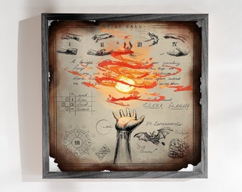 D&D Fireball Spell Print