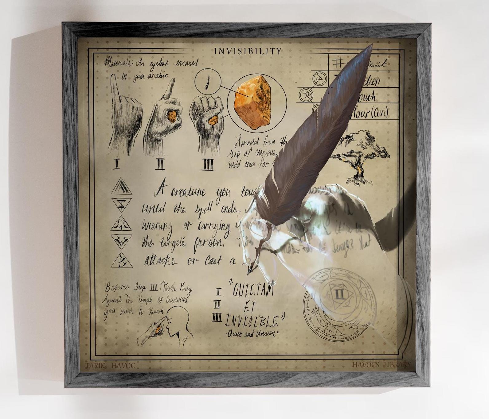 D&D Invisibility Spell Print - Etsy