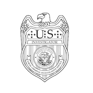 NCIS Investigator Shield SVG