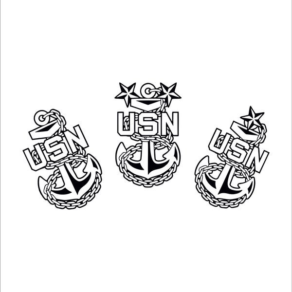 US Navy Chiefs Anchors SVG Format