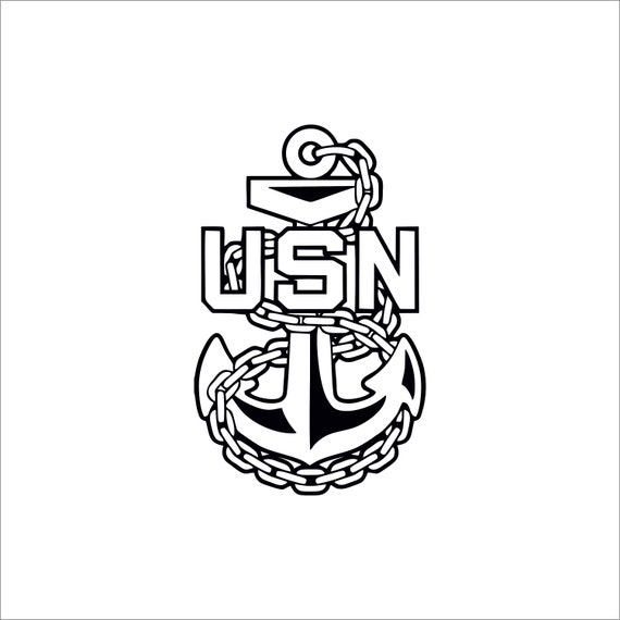 thumbnail image 2 of US Navy Chief Anchor - 4 Inch Military Emblem With Pin Back For Display And Decoration 2 of 6