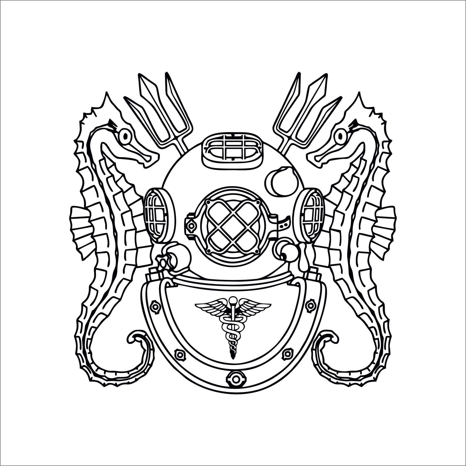 us-navy-diving-medical-technician-insignia-dxf-and-svg-etsy