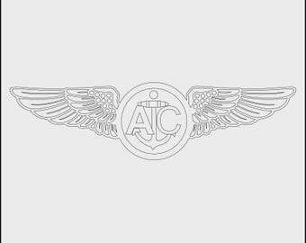 海軍飛行士の翼 - アメリカ海軍航空パイロット - パッチ ロゴ デカール