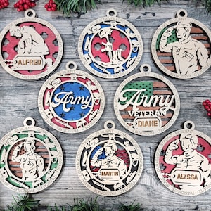 Army Themed Custom Ornament