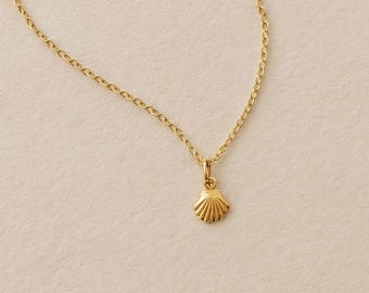 Shell Necklace • Tiny Sea Shell Necklace • Gold Shell Necklace • Silver Shell Necklace • Nautical Necklace •  Gold, Silver Necklace