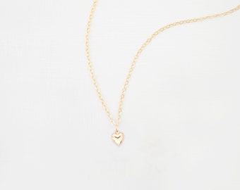 Heart Necklace • Love Necklace • Necklace • Charm Necklace • Gold, Silver Necklace