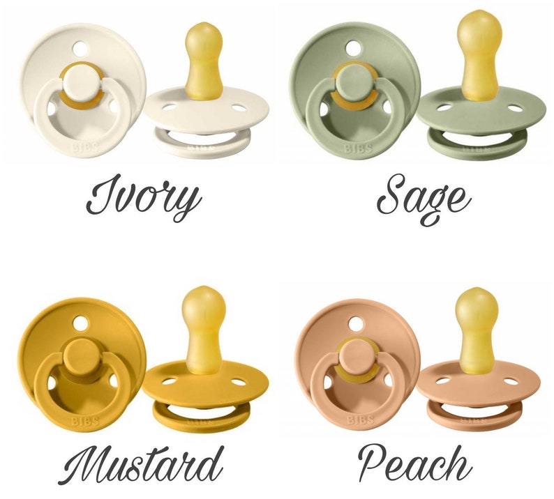 Bibs Dummies Size 2 618 Months Latex Dummy Bibs Pacifier Etsy UK