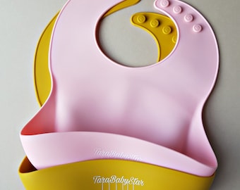 Waterproof Silicone Bibs,Baby gift, Baby and Toddler Soft Bib, Durable baby bib, baby bibs, Baby must have