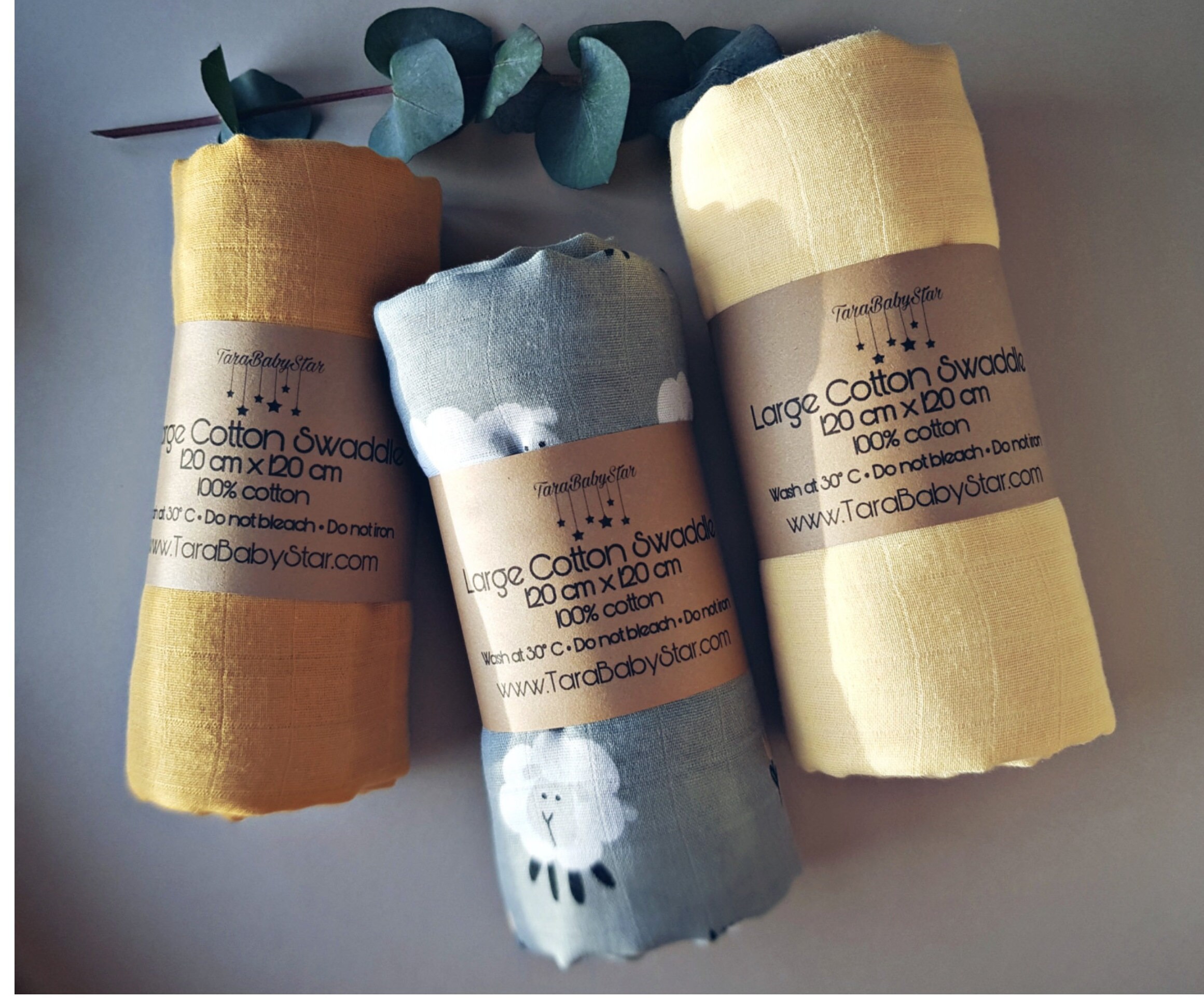 Extra Large Swaddle Blanket 120x120 Cm Ultra Soft Organic Etsy UK