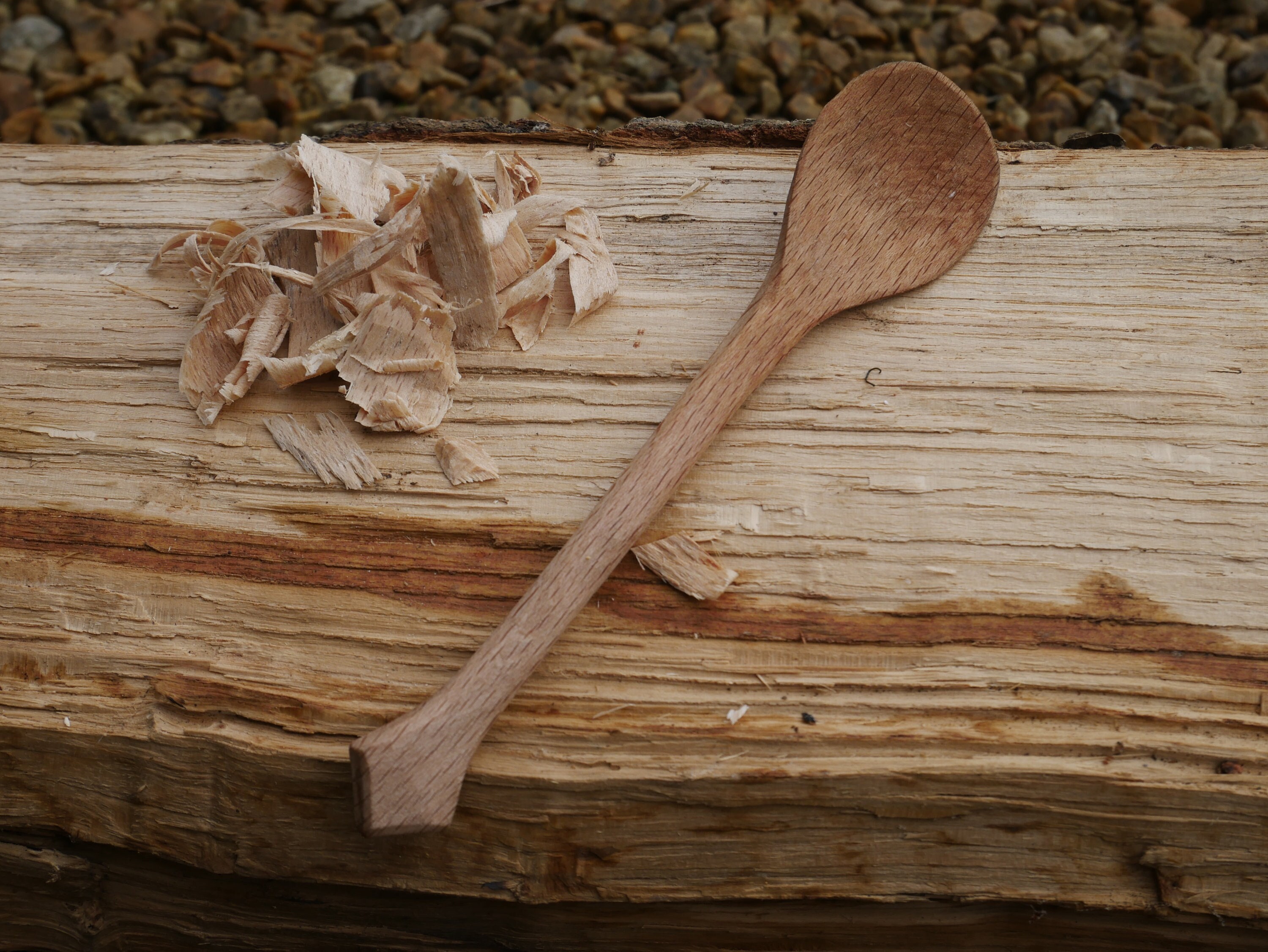 Cuillère en bois de teck petite naturel TEAK ROOT