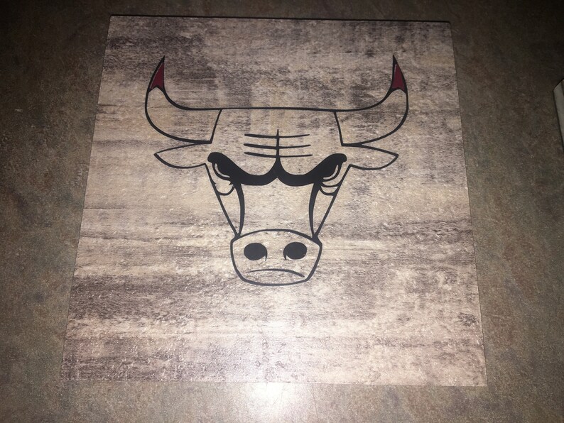 Chicago Sports Team Wooden Vinyl Coasters Blackhawks Bears Etsy