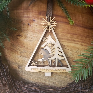 Horse Ornament *FREE PERSONALIZATION*Multi layer Laser Engraved Wood