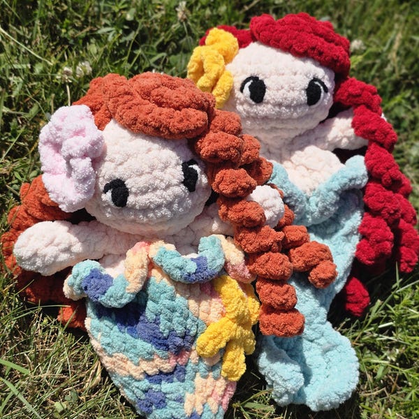 Handmade Mermaid Plushie, Cuddly Snuggler, Baby Shower Gift