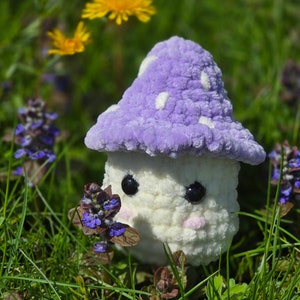 Mushroom Gift Crochet Marlo the Mushroom Mushy Boy Mushroom Plushie Stuffed Cute Mushroom Crocheted Mushroom Amigurumi Customizable Gift