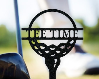 Golf Tee Custom Monogram Metal Sign, Wall Art Decor, Personalized Metal Sign, Personalized Name, Metal Name Sign, Kids Sign, Sports, PGA