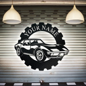 Corvette Classic Car Collection Metal sign, great Father&#39;s Day gift idea