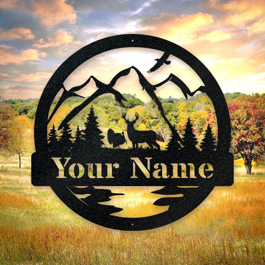 TURKEY & DEER Sign NEW, Hunting Decor, Deer Hunter Gift, Turkey Hunter ...