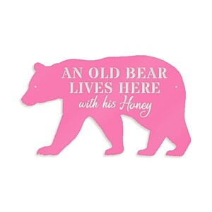Bear and His Honey Metal Sign - Outdoor Welcome Decor image 10