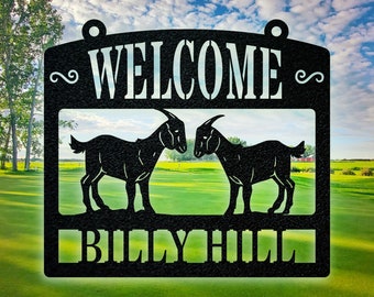 Farm & Ranch Animals WELCOME Monogram - Farm Life Edition - Metal Signs