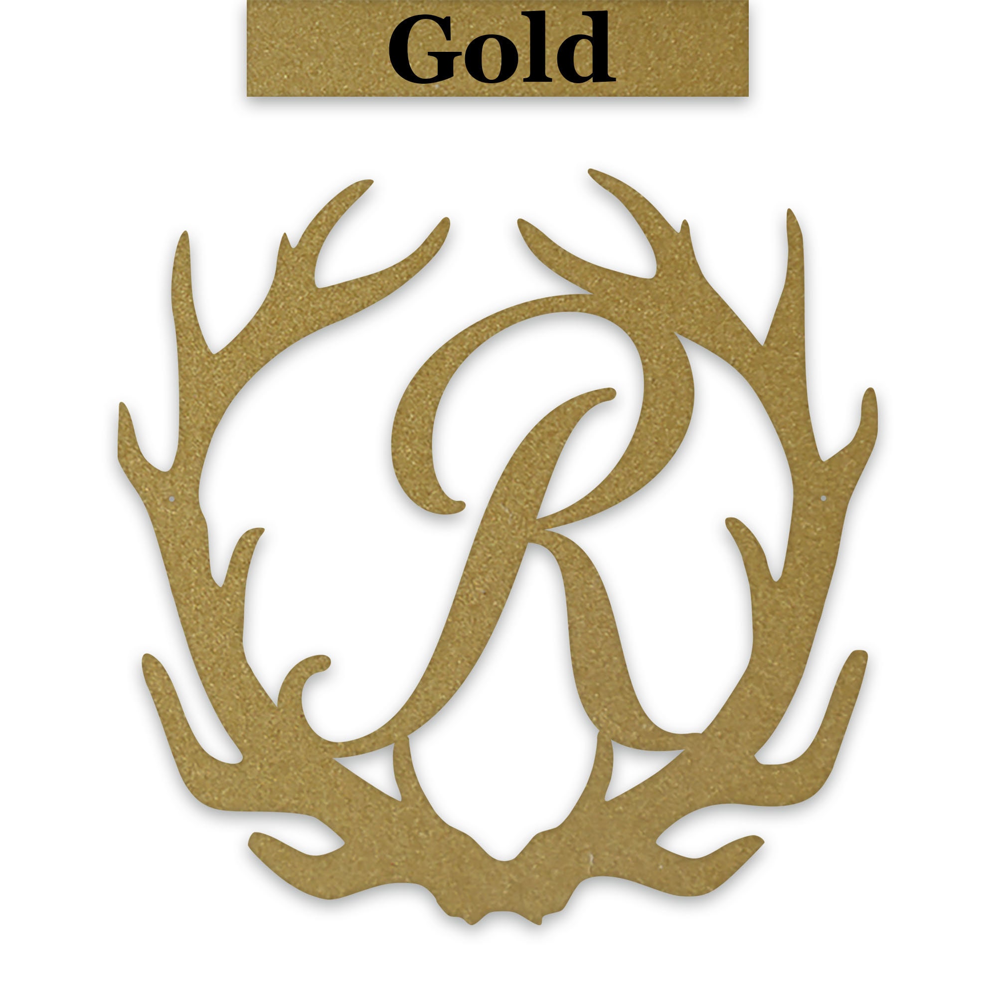 Antler Monogram Personalized Individual Letter Sign, Home Decor, Hunter ...