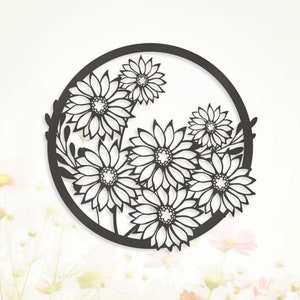 Wall Flower Daisies - Metal Sign