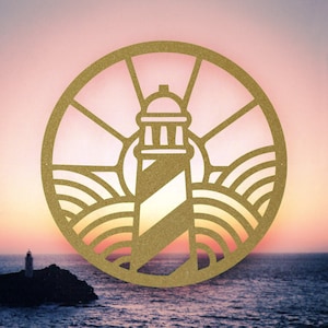 Lighthouse Sunrise Sign | Metal  Sign Outdoor | Weatherproof Sign | Seashore Sign | Metal Sign