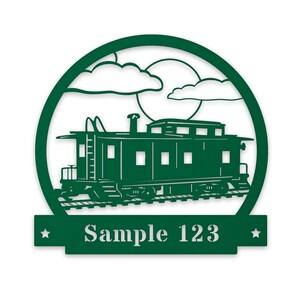 Custom Train Caboose Metal Sign - Personalized Wall Decor - Etsy