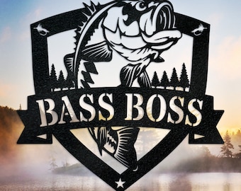Metal Bass Sign - Etsy