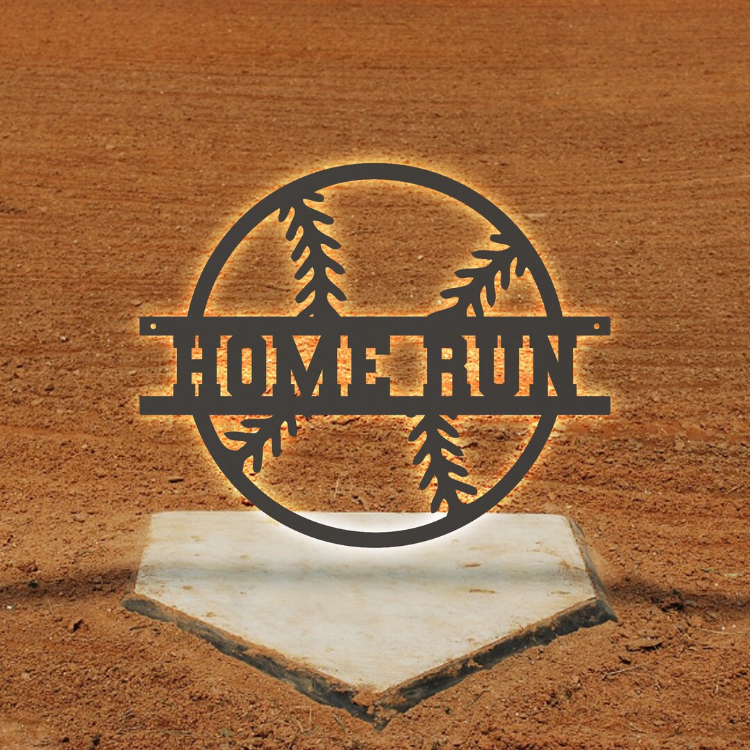 Baseball Sign Ball Sport Ball Monogram Metal Sign- BASEBALL - Metal Sport Sign ...