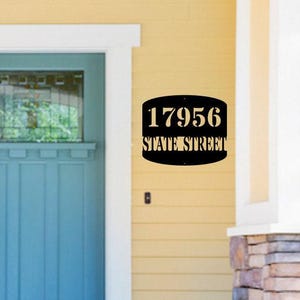 Address Number Plaque, House Numbers-Street Sign - Custom Address Sign, Metal Address Numbers, Fleur De Lis, Front Porch Decor, Metal Signs