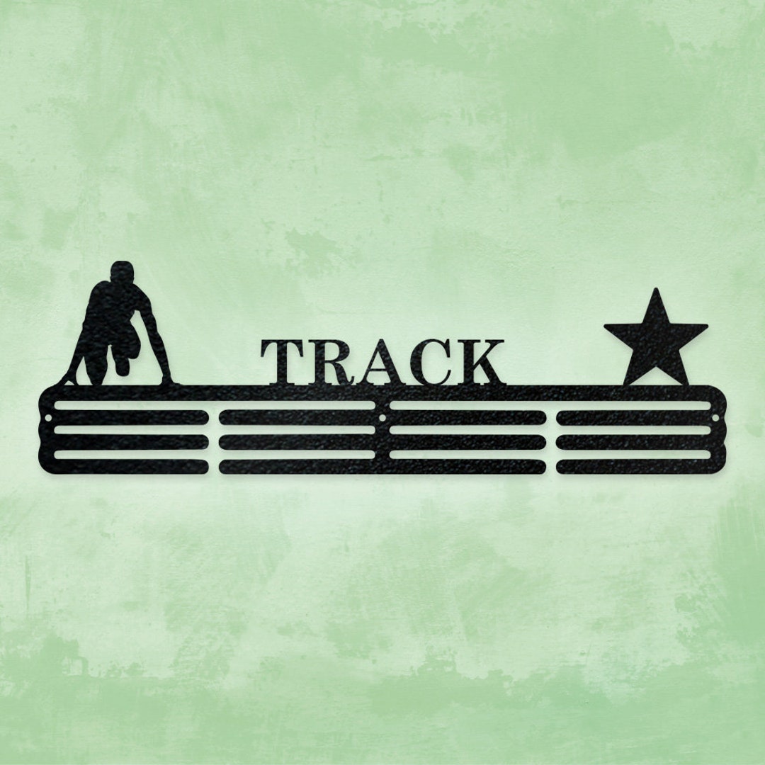 Track Ribbon Frame Custom Track Medal Hanger – Personalized Metal Ribbon Display - Etsy
