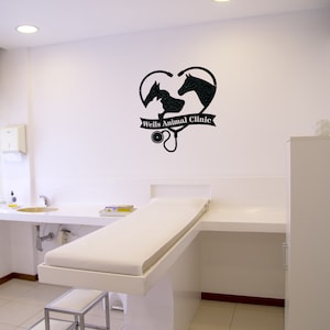 Veterinarian Personalized Metal Sign, Custom Animal Clinic Steel Art, Horse Doctor Gift, Animal Hospital Decor