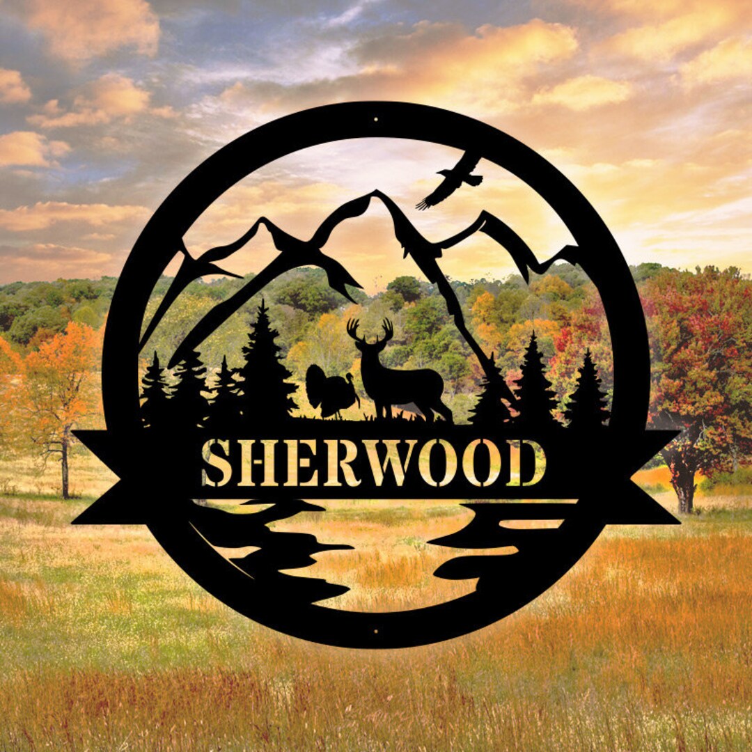 TURKEY & DEER Sign, Hunting Decor, Deer Hunter Gift, Turkey Hunter Gift ...