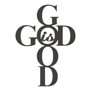 God is Good Metal Sign Monogram Metal Shop-faith Sign-god Sign Metal ...