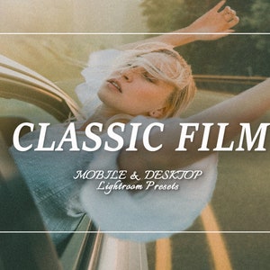60+ Classic FILM Lightroom Preset Bundle, Analog Retro Presets for Instagram, 35mm Vintage Mobile Preset Bloggers, Disposable Camera Preset