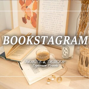 22 BOOKSTAGRAM Presets, Book Presets, Mobile Preset, Lightroom Preset Bundle for Instagram, Warm Academia, Books, Editorial Aesthetic Filter